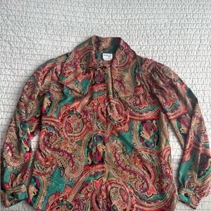 BedFord Fair Multicolor Paisley Blouse